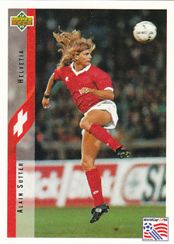 Alain Sutter Switzerland Upper Deck World Cup 1994 Eng/Ita #105